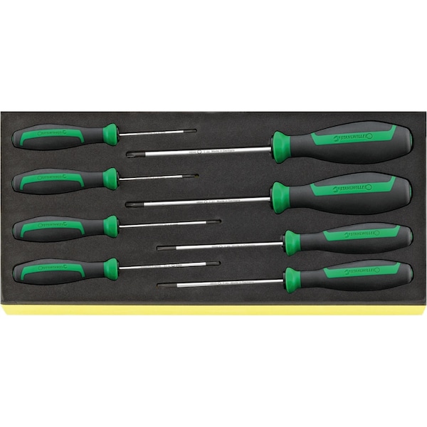 DRALL+ set of screwdrivers i.TCS inlay No.TCS 4650 1/3-tray8-pcs.